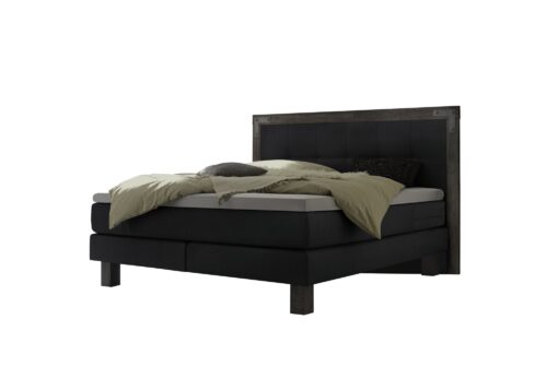 Lit boxspring Memphis Hasena 180x200 cm Anthracite / Gris