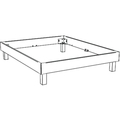 Lit Basico Hasena Chêne bois massif 90x200 cm Brun_4