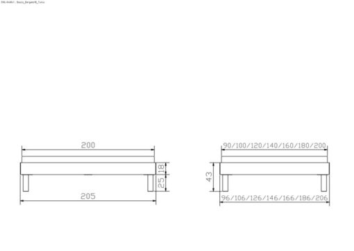 Lit Basico Hasena Noyer massif 120x200 cm Brun_5