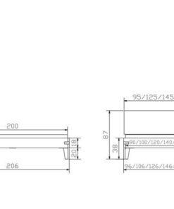 Lit Golea Hasena 180x200 cm Gris_5