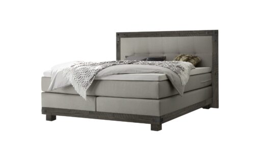 Lit boxspring Chicago Hasena 160x200 cm Gris