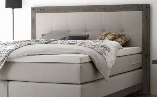 Lit boxspring Chicago Hasena 160x200 cm Gris_2