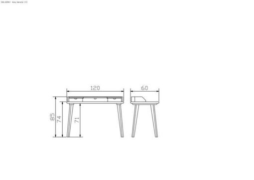 Table de maquillage Aska Hasena Blanc – Image 3